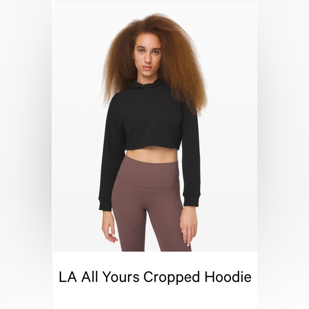 LULULEMON black crop hoodie